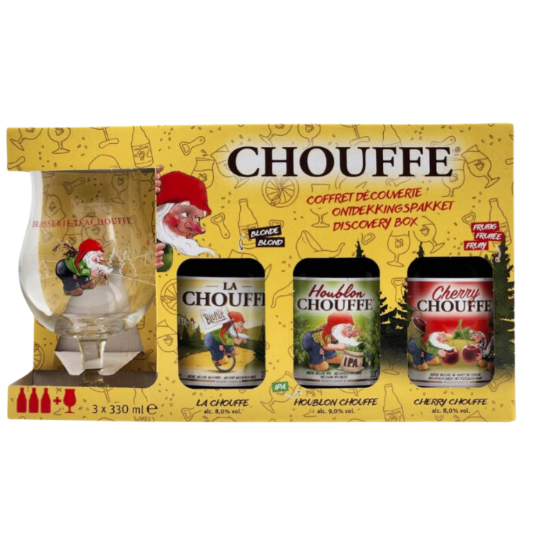 La Chouffe Gift Pack 3 Ales & 1 glass