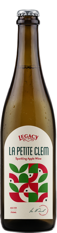 Legacy- La Petite Clem Sparkling Apple Wine 7% ABV 750ml Bottle