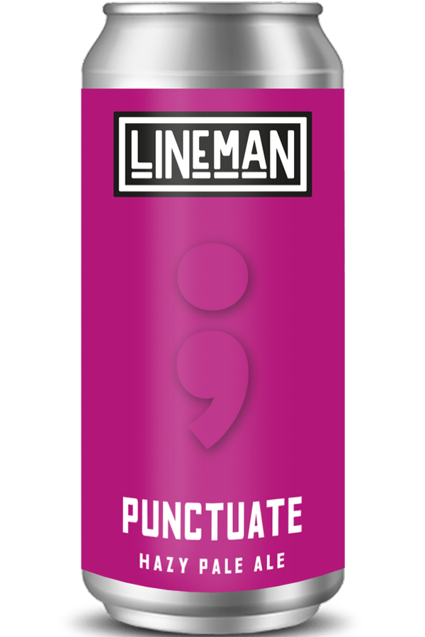 Lineman - Punctuate Hazy Pale Ale 5.6% ABV 440ml Can