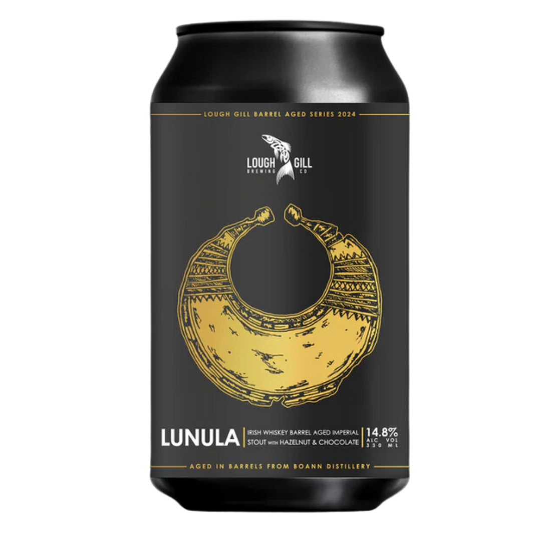 Lough Gill X Boann Distillery- Lunula Irish Whiskey Barrel Aged Imperial Stout 14.8% ABV 330ml Can