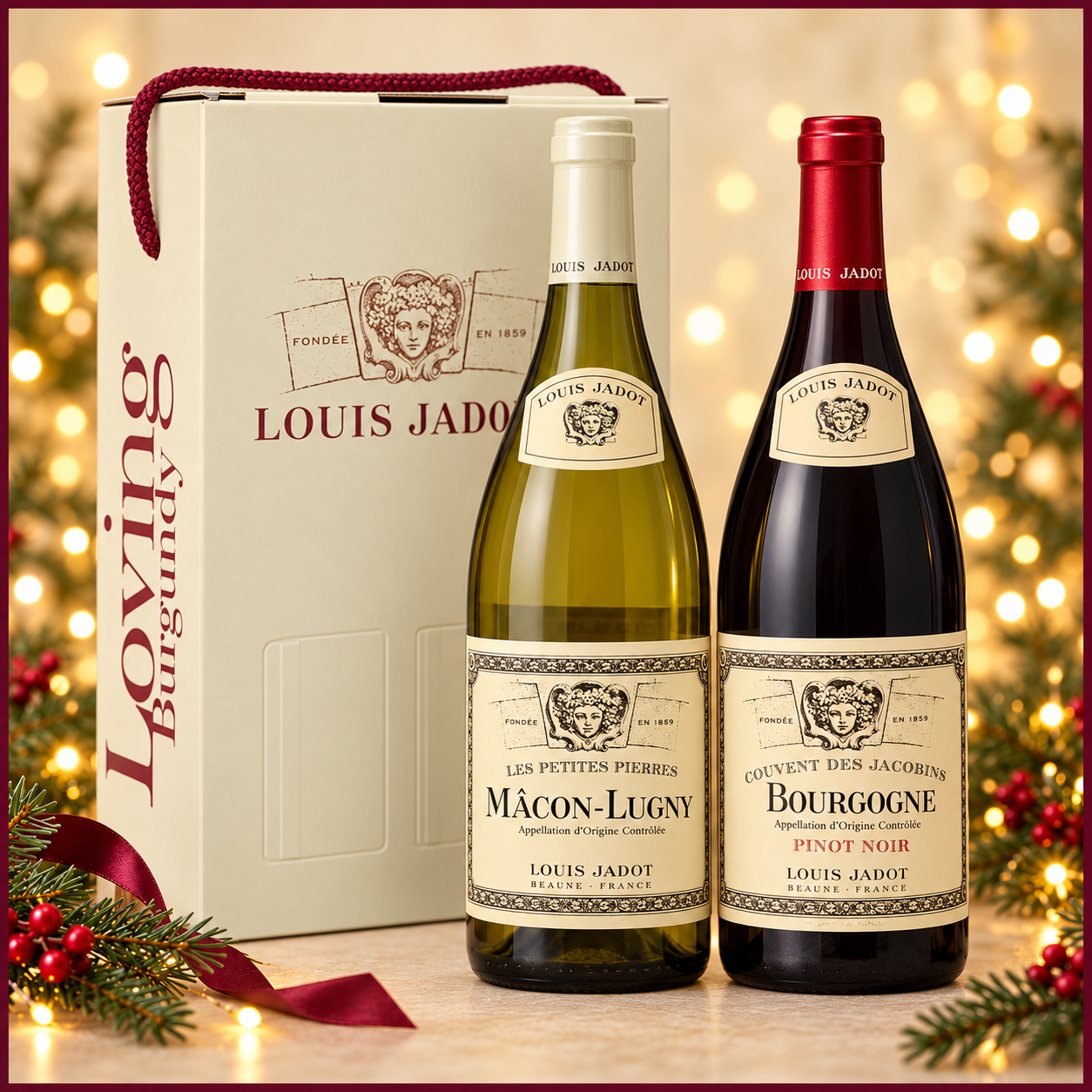 Louis Jadot Macon Lugny & Pinot Noir Twin Gift Set