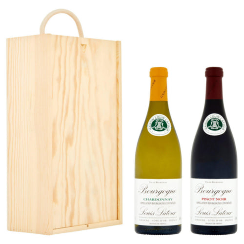 Louis Latour Twin Wine Gift Pack Wooden Box