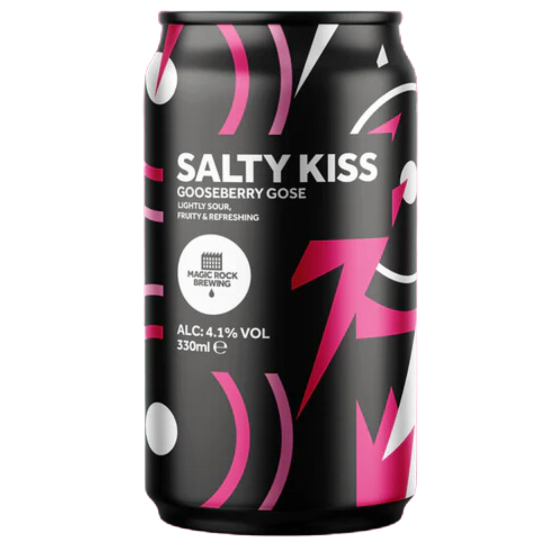 Magic Rock Brewing X Kissmeyer Beer & Brewing- Salty Kiss Gooseberry Gose Sour 4.1% ABV 330ml Can