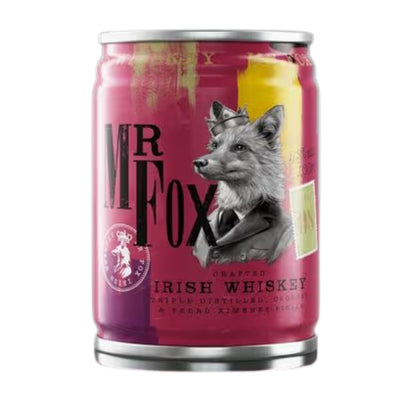 Mr Fox 8-Year-Old Sherry Cask Finish Irish Whiskey 43% ABV 2 X 100ml Cans