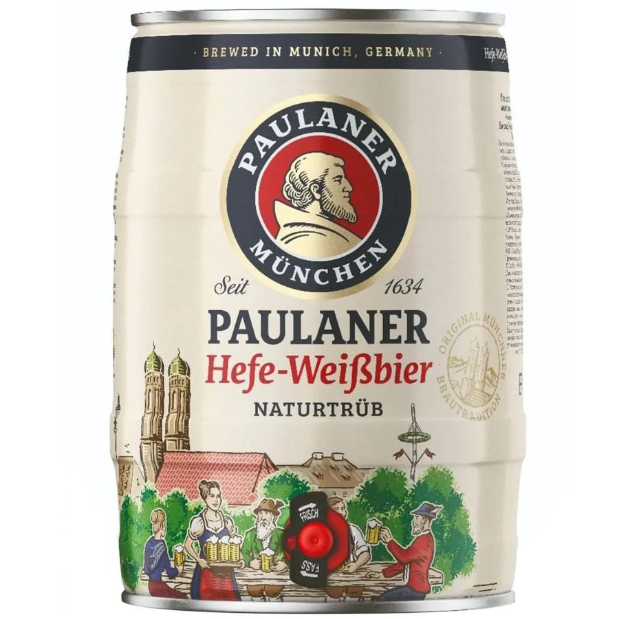 Paulaner- Hefe-Weissbier 5L Mini-Keg 5.5% ABV