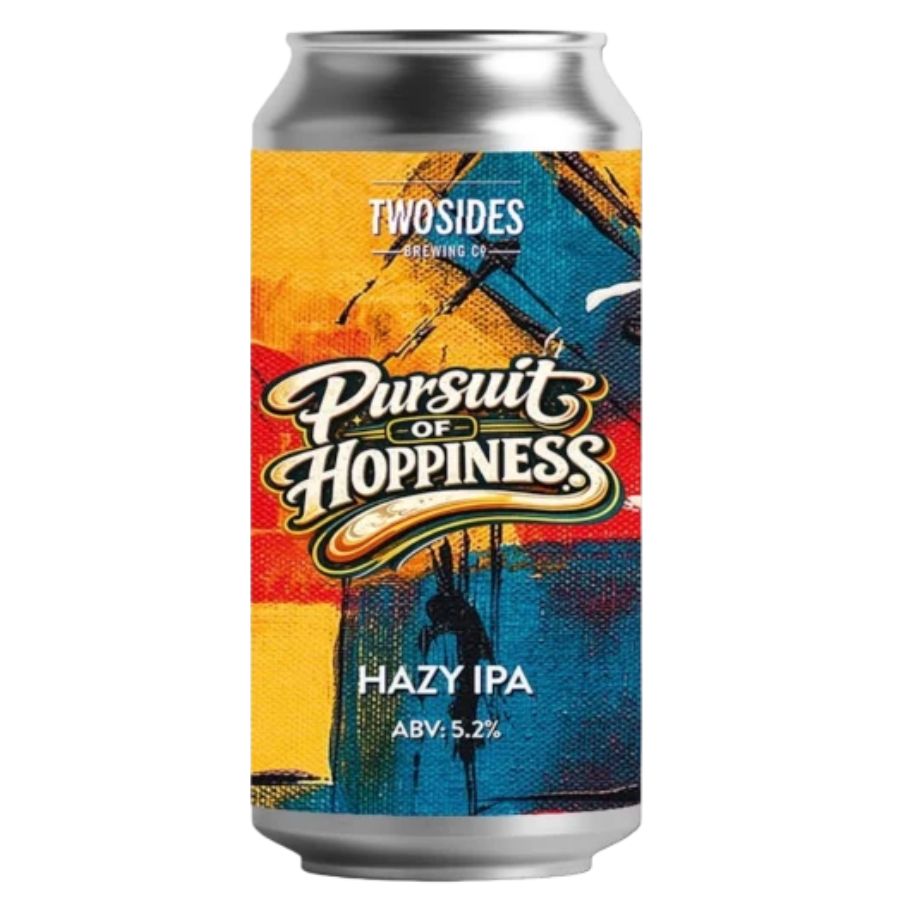 Two Sides Brewing Co- Pursuit Of Hoppiness Hazy IPA 5.2% ABV 440ml