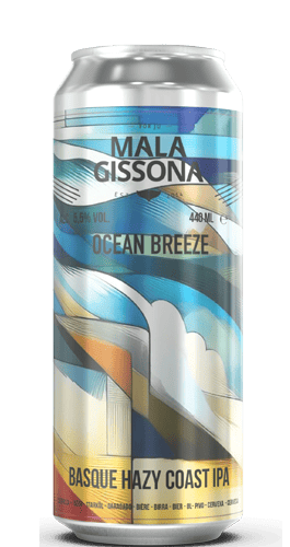 Naparbie - Mala Gissona Ocean Breeze Basque Hazy IPA 5.5% ABV 440ml Can