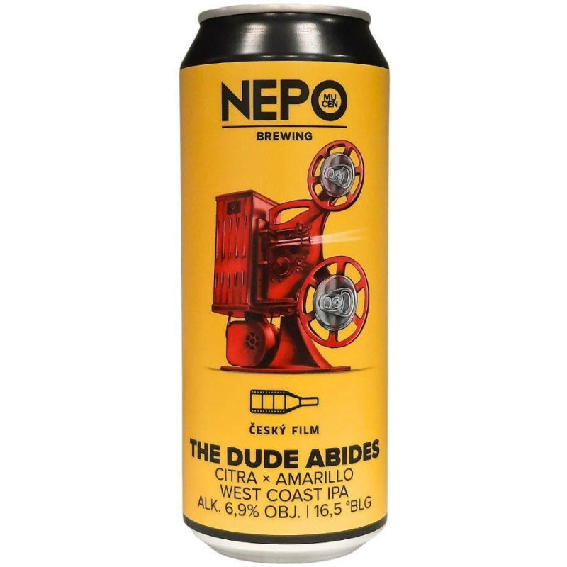 Nepomucen Brewing X Český Film- The Dude Abides IPA 6.9% ABV 440ml Can