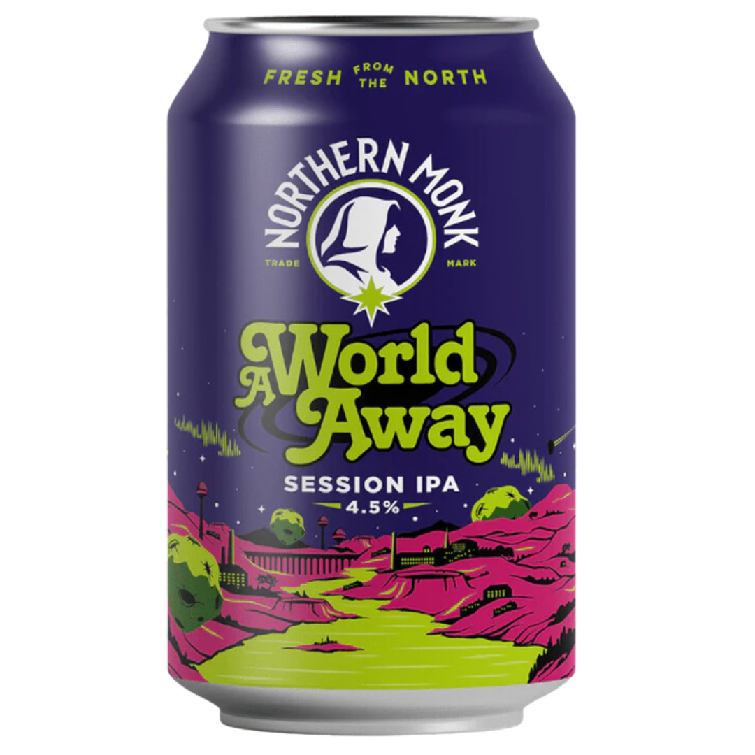 Northern Monk- A World Away Session IPA 4.5% ABV 330ml Can