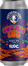 Cosmic Adventure! Step into the fog for a super hazy, super juicy IPA. Brewed with our friends at Floc!