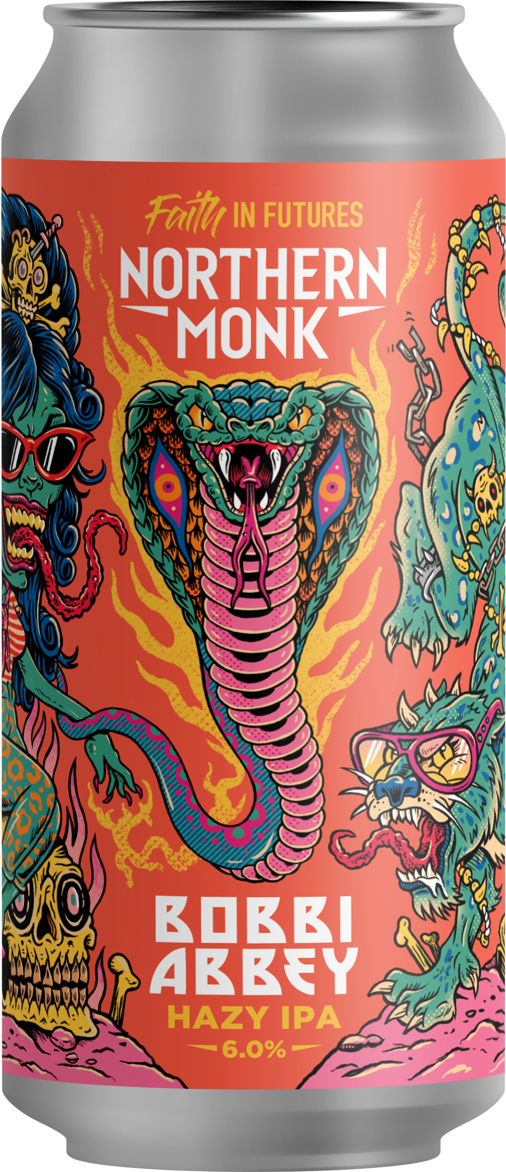 Northern Monk x Bobbi Abbey - Faith In Futures Hazy IPA 6.0% ABV 440ml Can