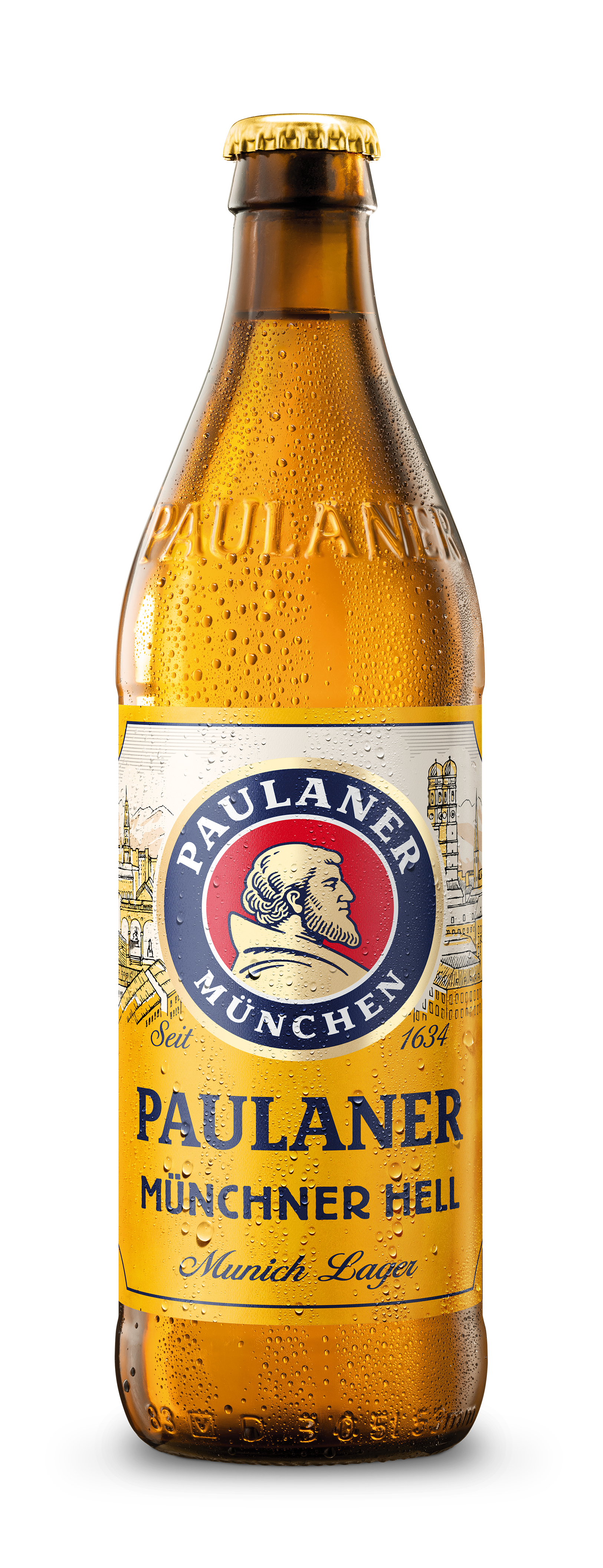 Paulaner Münchner Hell is the perfect representation of the classic Bavarian Helles: golden, bright, and well-proportioned. Smooth and light on the palate, it features a delicate malt aroma with a subtle floral hop note, creating a refreshing and easy-drinking experience. With its rounded flavour and smooth finish, it’s the ideal companion for any occasion, keeping the true Munich brewing tradition alive