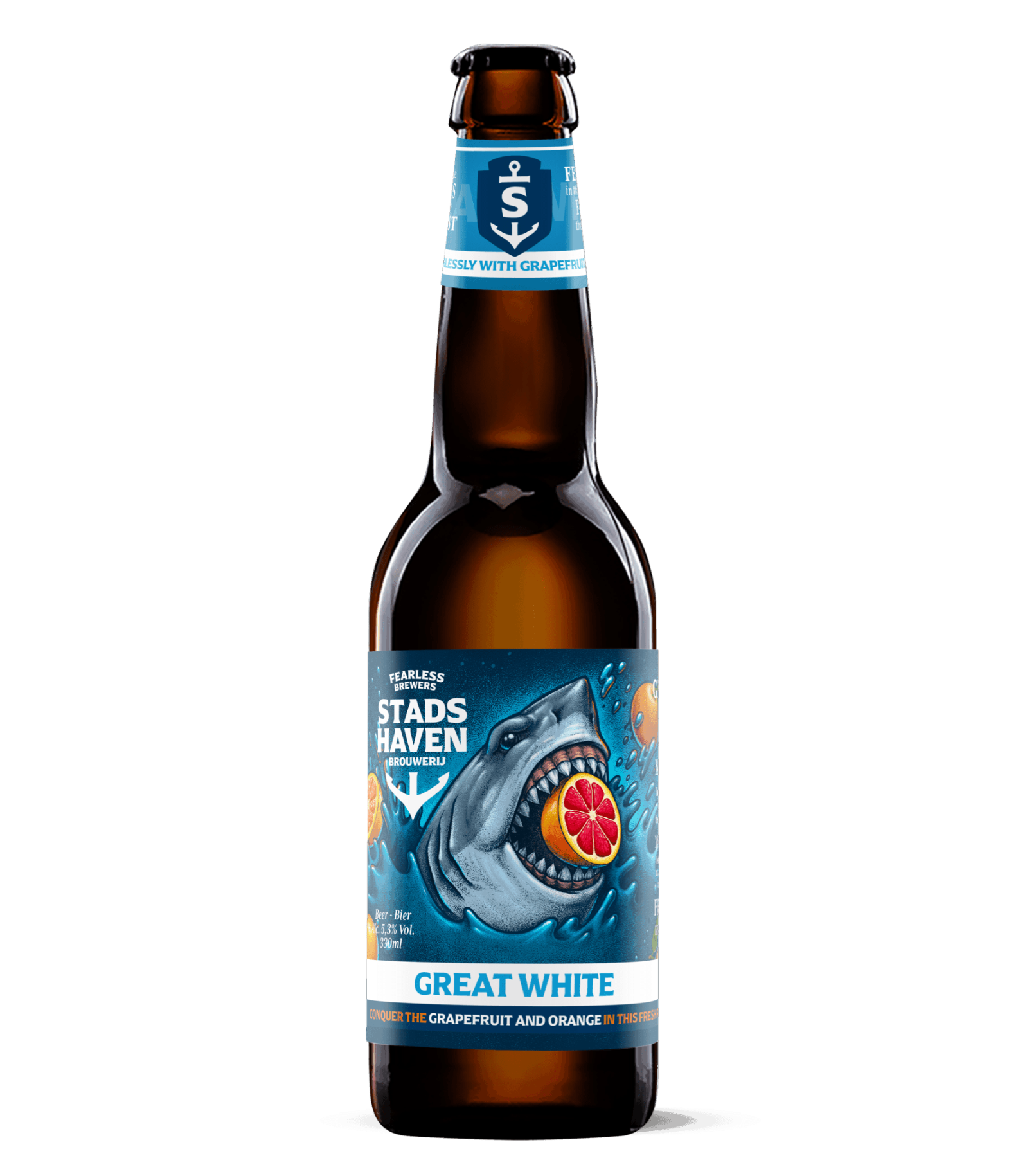 Stadshaven- Great White White Ale 5.3% ABV 330ml Bottle
