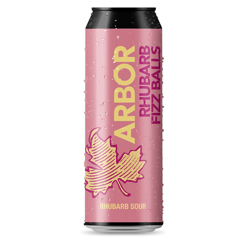 Arbor Ales- Rhubarb Fizzballs Sour 5% ABV 568ml Can