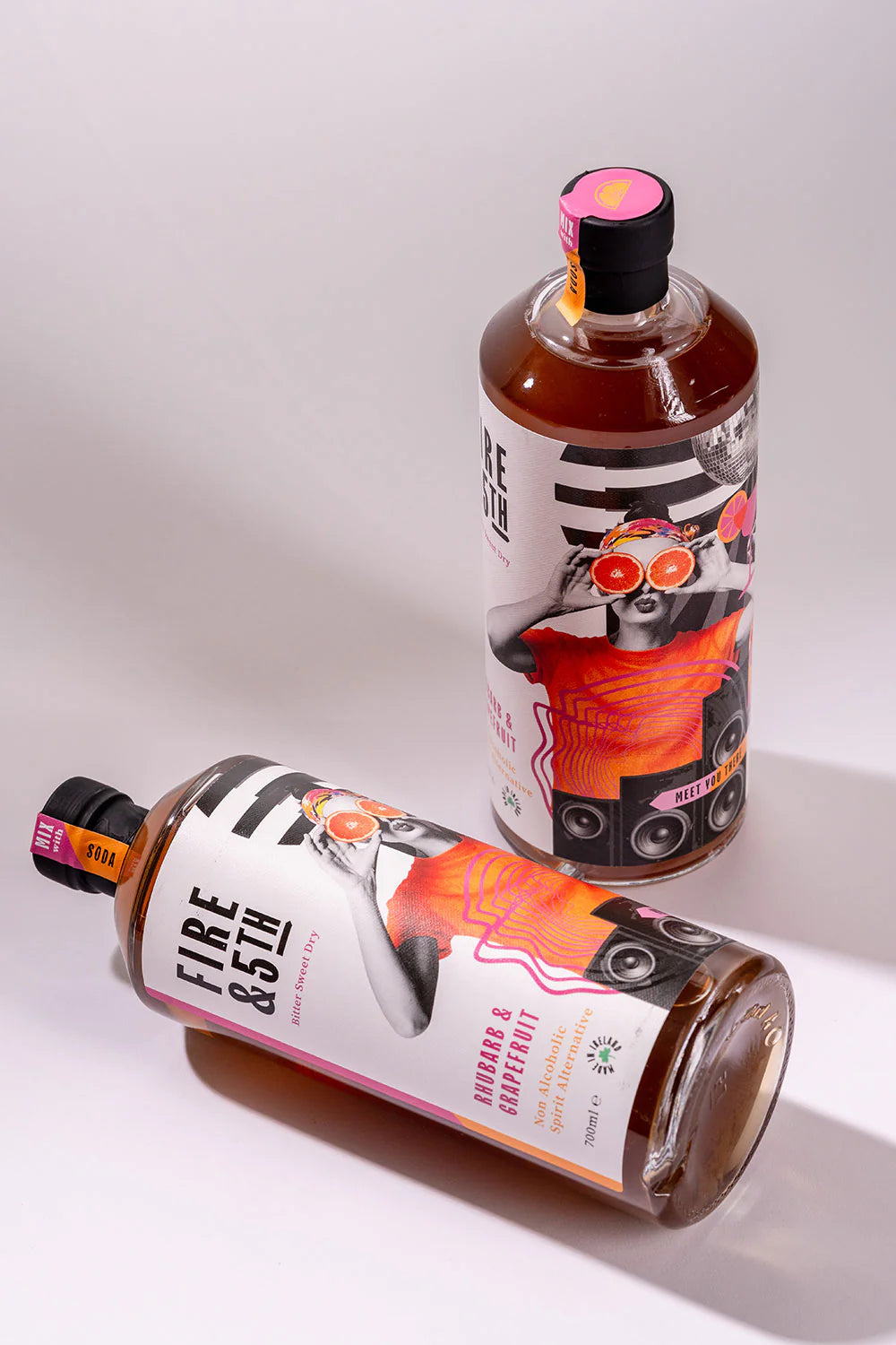 Fire & 5th Rhubarb and Grapefruit Non-Alcoholic Cocktail 700ml
