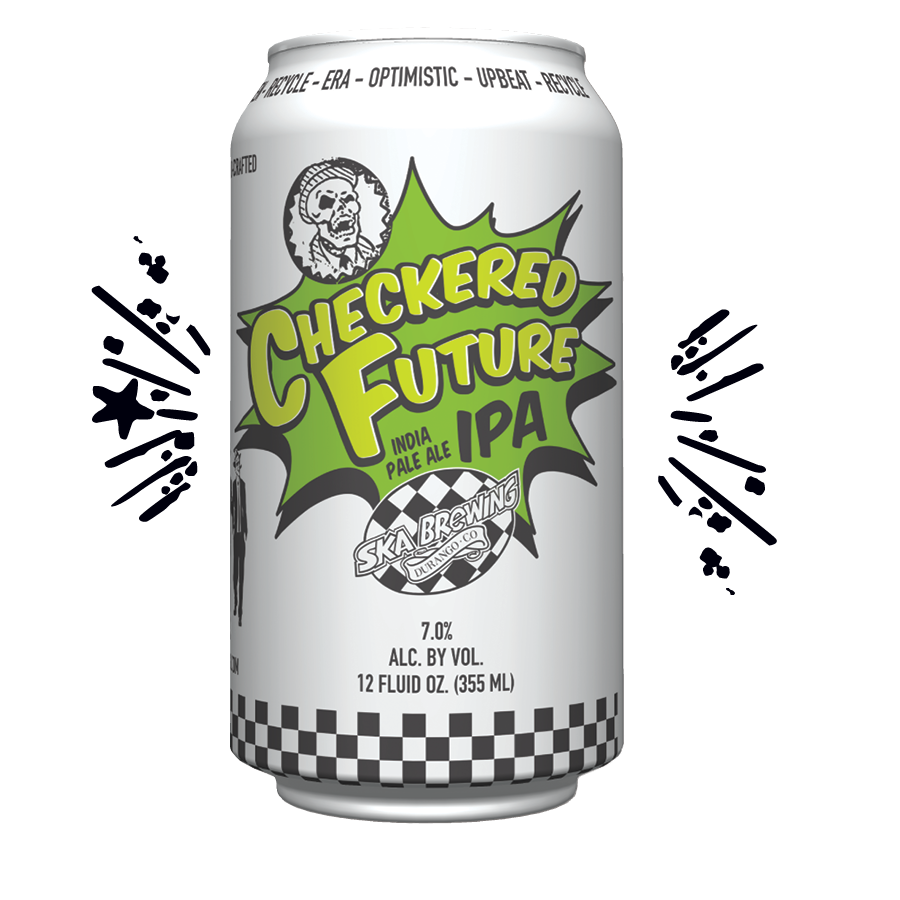 SKA Brewing Checkered Future IPA 7.0% ABV 355ml can