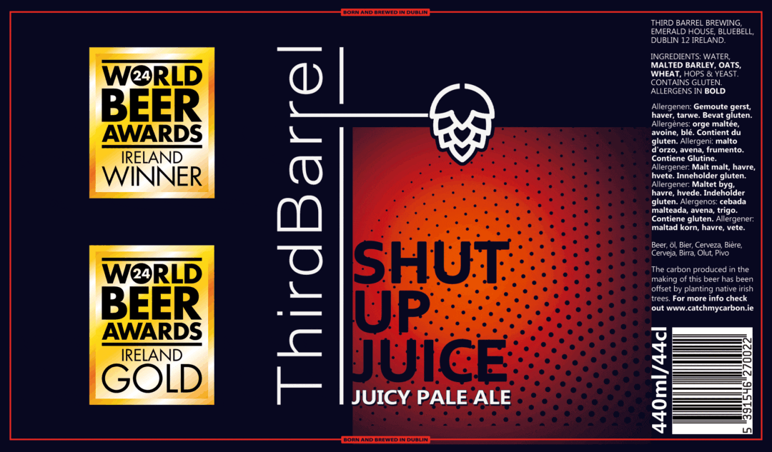 Third Barrel - Shut Up Juice Pale Ale 5.0% ABV 440ml Can