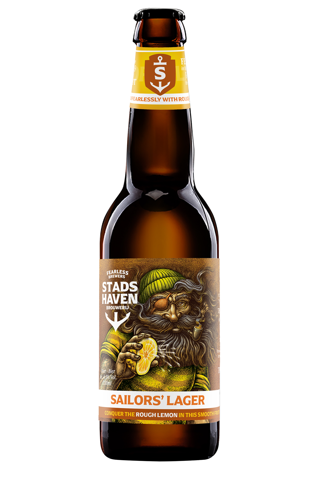 Stadshaven- Sailors' Lager 4.9% ABV 330ml Bottle