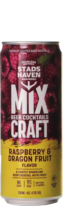 Stadshaven-Mix Craft Raspberry & Dragon fruit 330ml