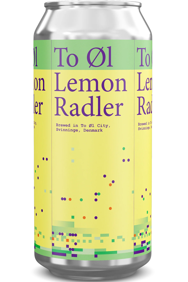 TO ØL Lemon Radler 2.5% ABV 440ml Can
