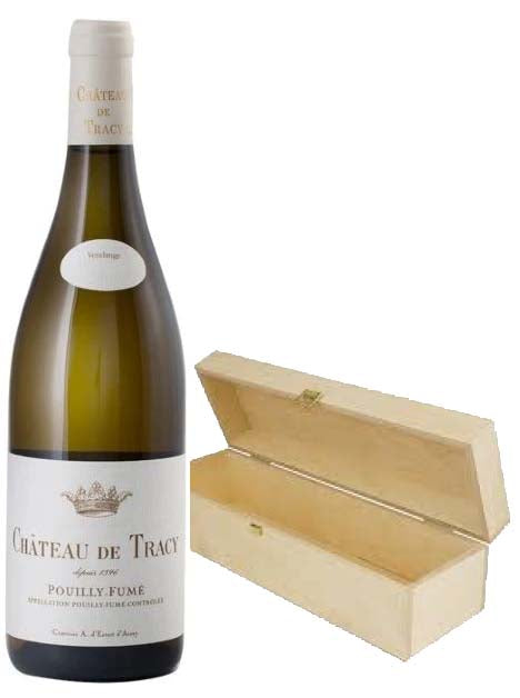 Pouilly Fume Chateau de Tracey Double Magnum (Jeroboam) Bottle in Wooden Box