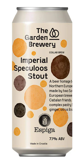 The Garden Brewery X Cervesa Espiga- Imperial Speculoos Stout 7.1% ABV 440ml Can