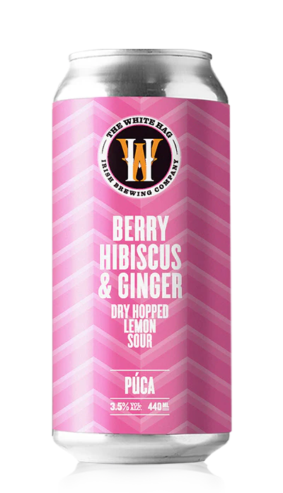 The White Hag Púca Berry Hibiscus & Ginger  Dry Hopped Lemon Sour 440ml