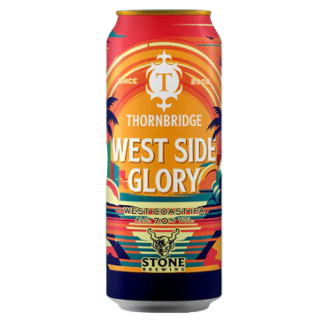 Thornbridge Brewery X Stone Brewing-  West Side Glory IPA 7% ABV 440ml Can