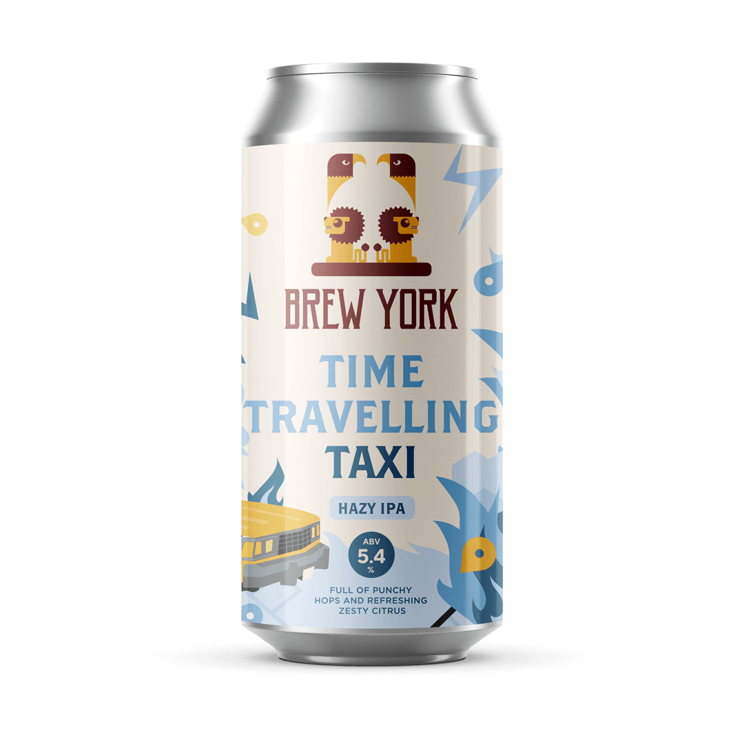 Brew York- Time Travelling Taxi Hazy IPA 5.4% ABV 440ml Can