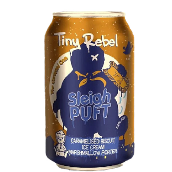 Tiny Rebel- Sleigh Puft Caramelised Biscuit Ice-Cream Marshmallow Porter 5.2% ABV 330ml Can