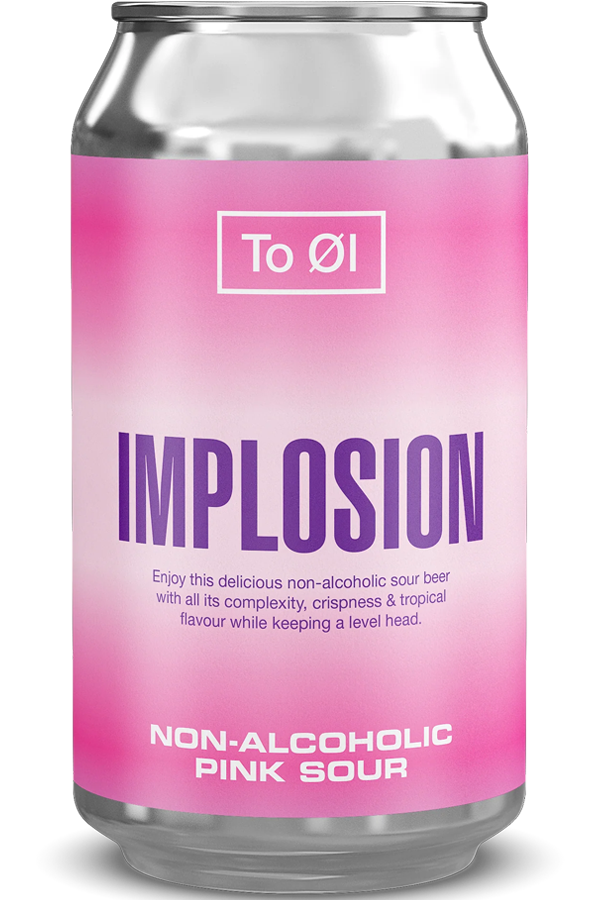 To Øl - Implosion Non-Alcoholic Pink Sour 0.5% ABV 330ml Can
