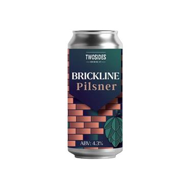 Two Sides Brewing Co Brickline Pilsner 4.3% ABV 440ml