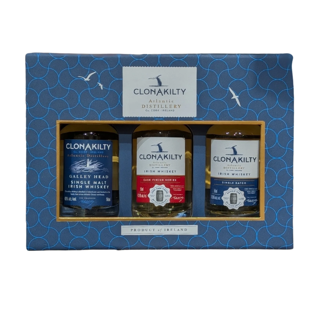 Clonakilty Distillery Whiskey Miniatures Gift Set 50ml Bottles x 3