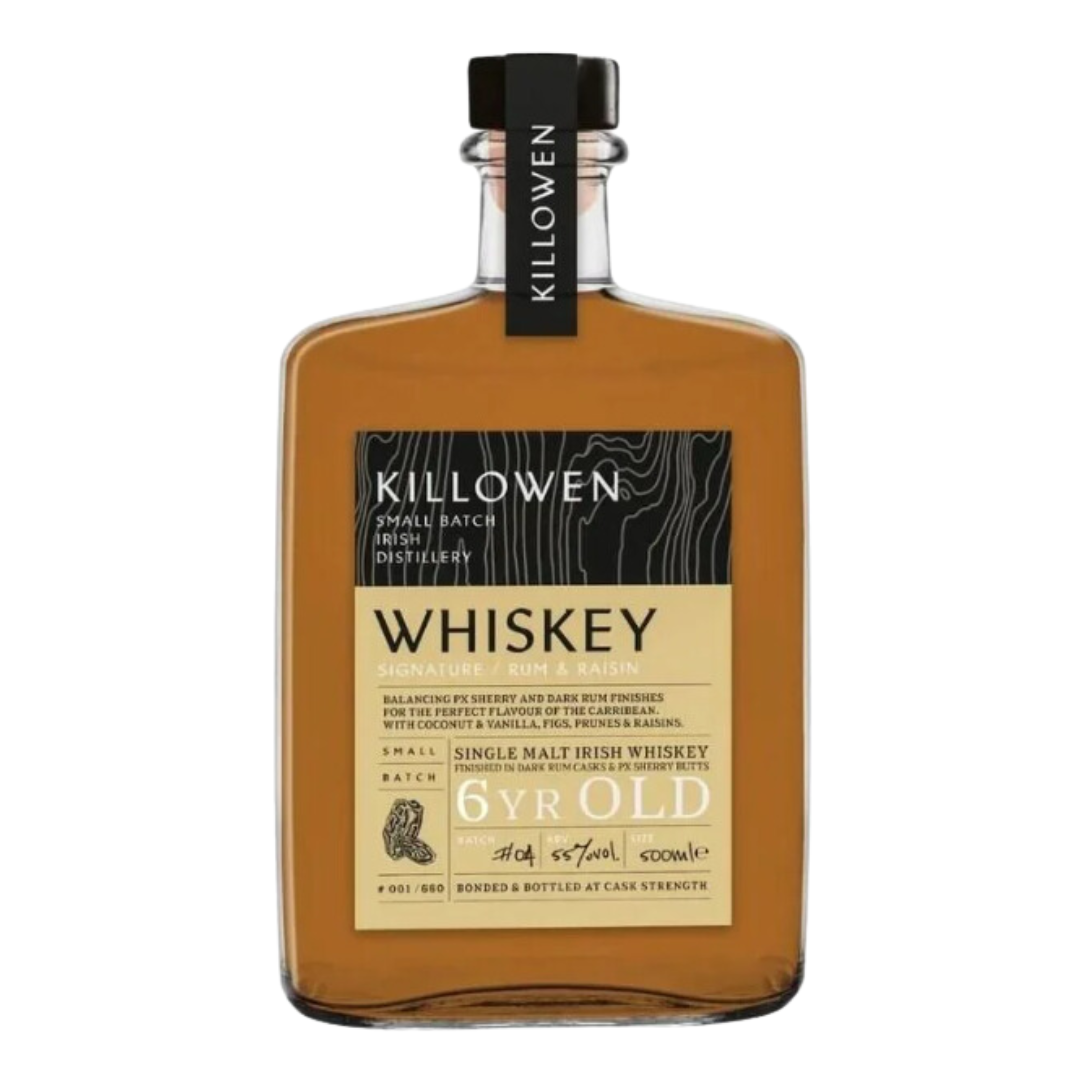 Killowen Rum and Raisin Single Malt Whiskey 6 Year Old 55% ABV