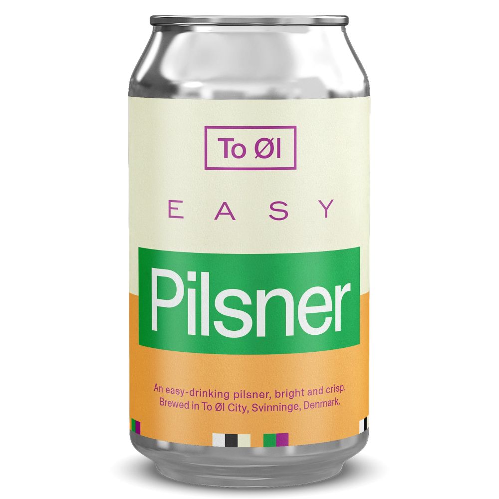 To Øl- Easy Pilsner 4.6% ABV 330ml