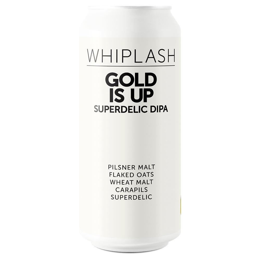Whiplash- Gold Is UP Superdelic DIPA 8.2% ABV 440ml Can