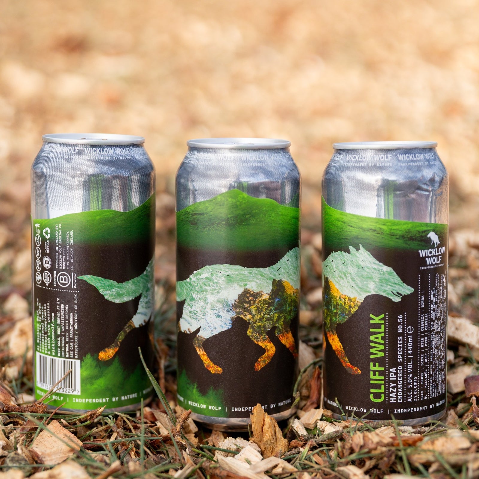 Wicklow Wolf- Cliff Walk Hazy IPA 5.0% ABV 440ml Can