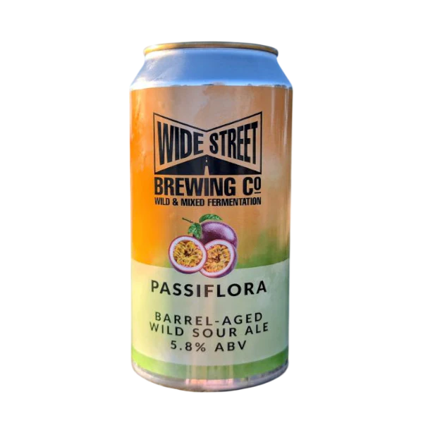 Wide Street - Passiflora Barrel Aged Wild Sour Ale 5.8% ABV 440ml Can