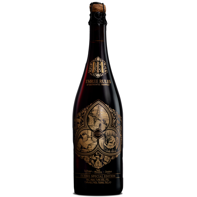 Trappist- Three Rules Dubbel Special Edition 7.4% ABV 750ml Bottle