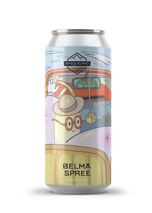 Basqueland Brewing- Belma Spree DIPA 8% ABV 440ml Can