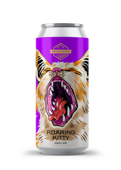 Basqueland Brewery- Roaring Kitty Hazy IPA 6.5% ABV 440ml Can 