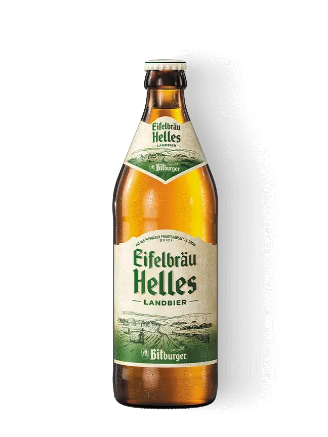 Bitburger- Eifelbräu Helles Landbier 5% ABV 500ml Bottle - Martins Off Licence