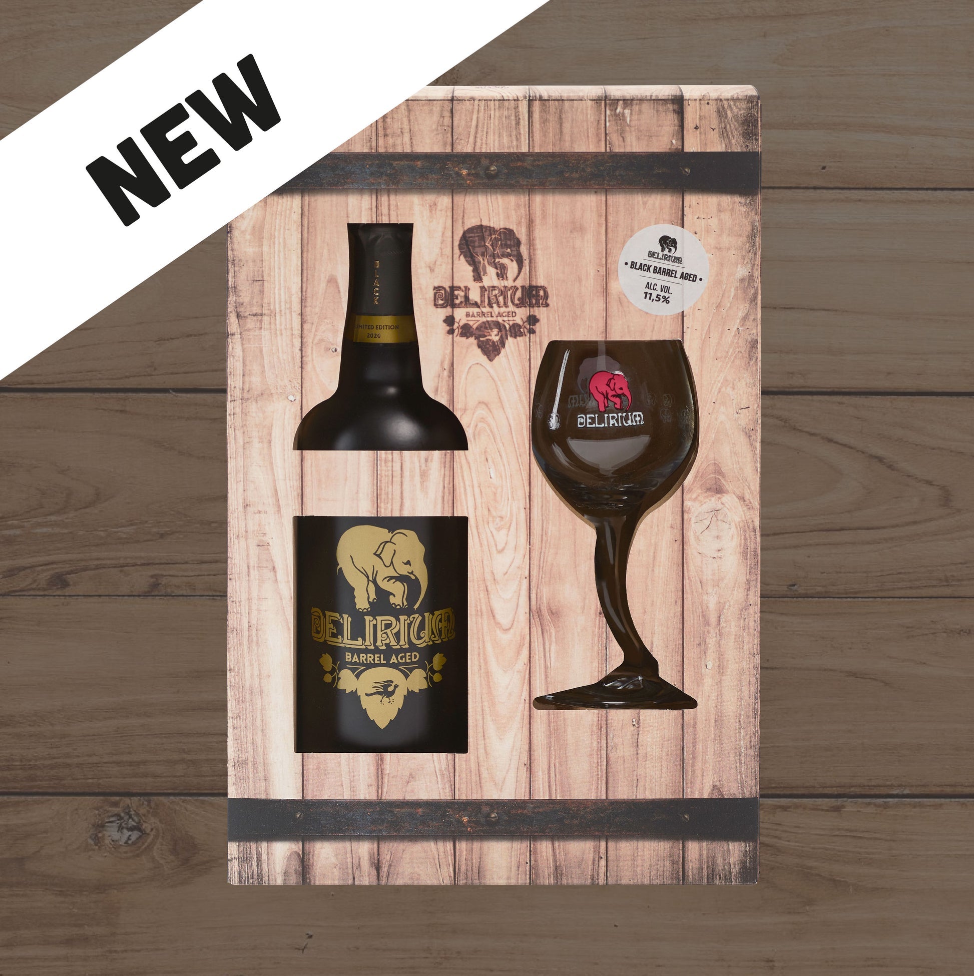 Delirium Black 75cl and one glass gift pack