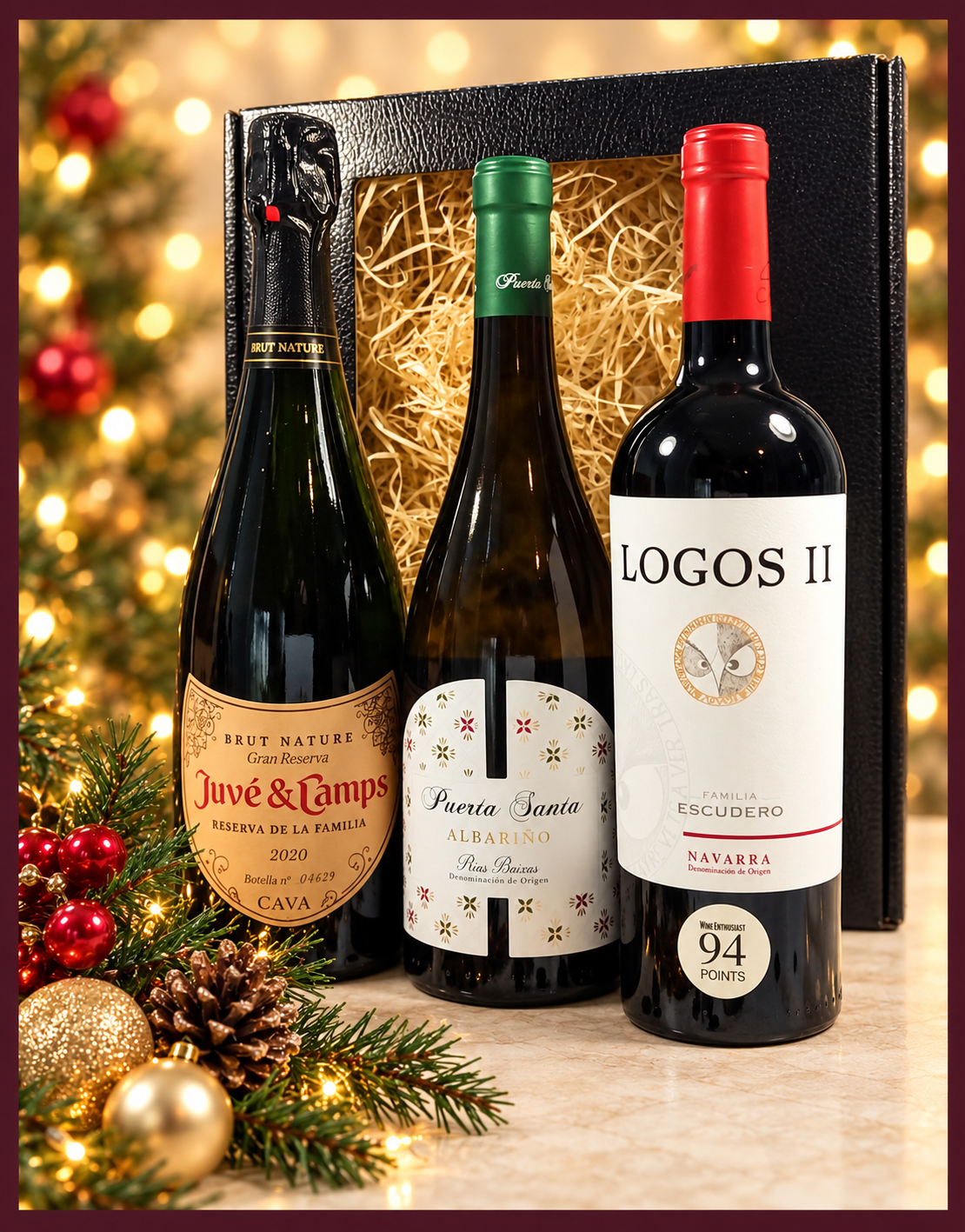 Elegant Spanish Wine Trio Gift Pack