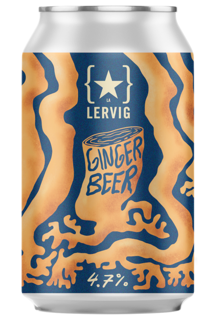 Lervig- Ginger Beer 4.7% ABV 440ml Can - Martins Off Licence