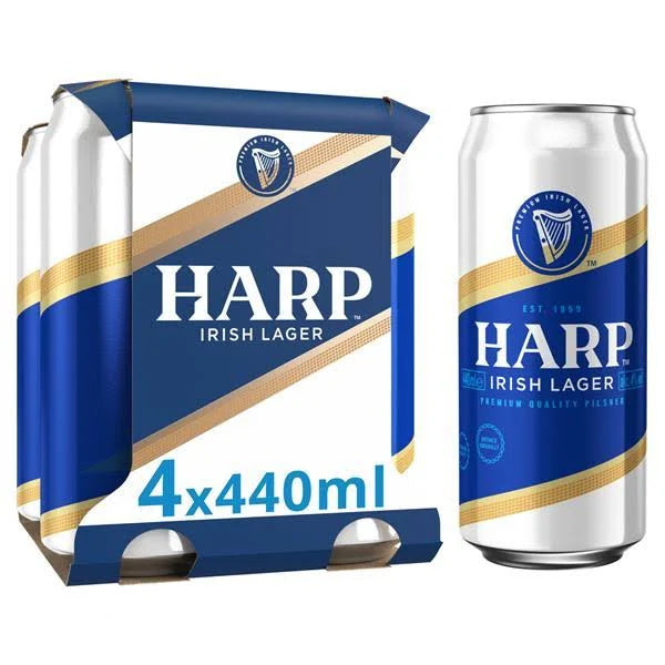 Harp Lager 4.0% ABV 24 X 440ml Cans