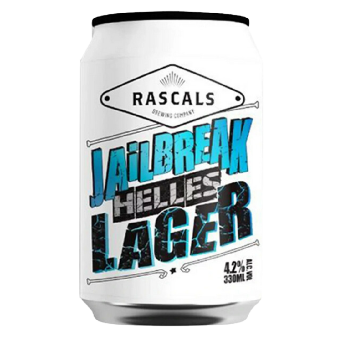 Rascals- Jailbreak Helles Lager 4.2% ABV 330ml Can