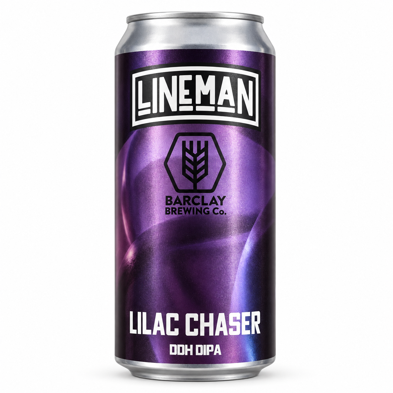 Lineman x Barclay Brewing Lilac Chaser DDH DIPA 440ml can