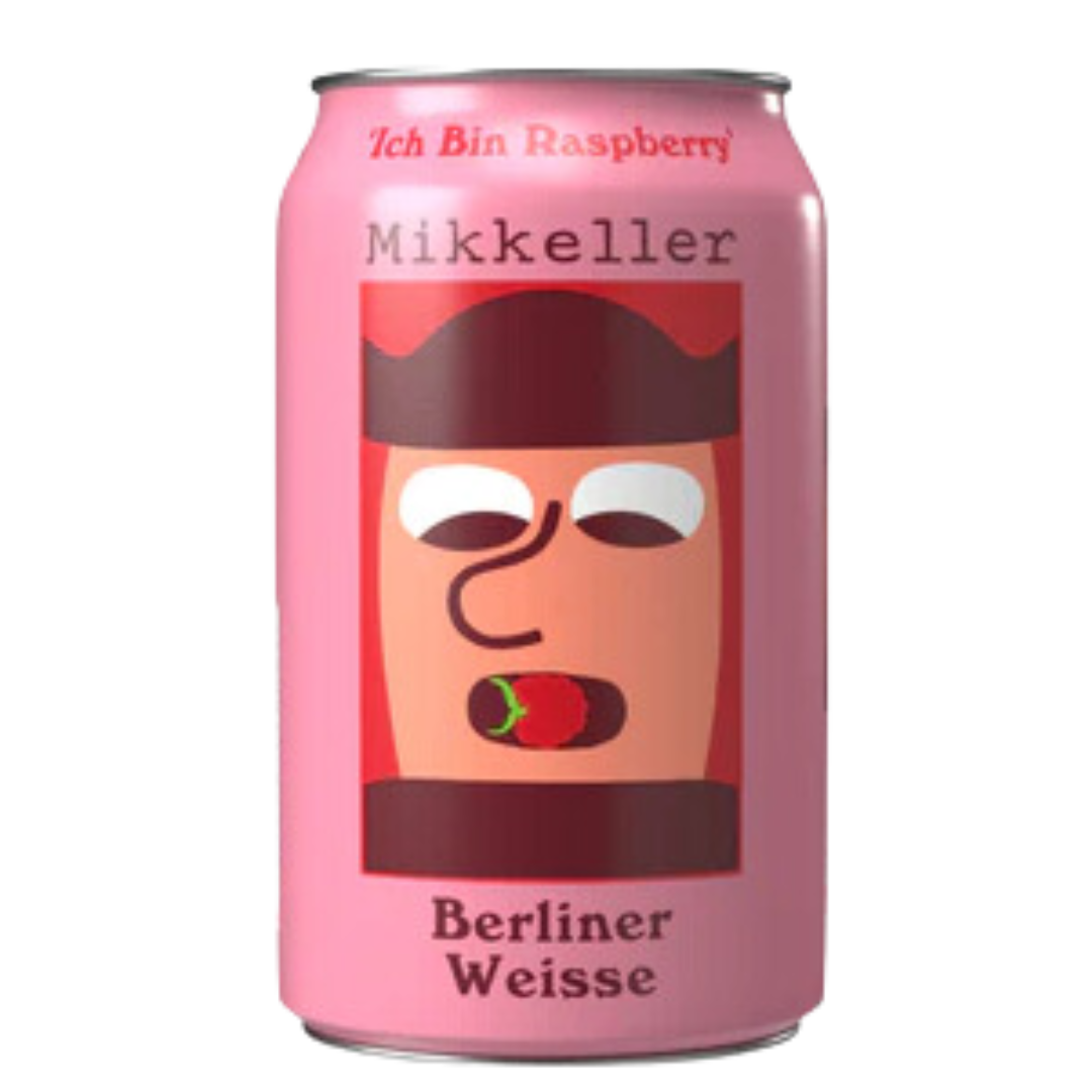Mikkeller- Ich Bin Berliner Raspberry Berliner Weisse 3.7% ABV 330ml Can