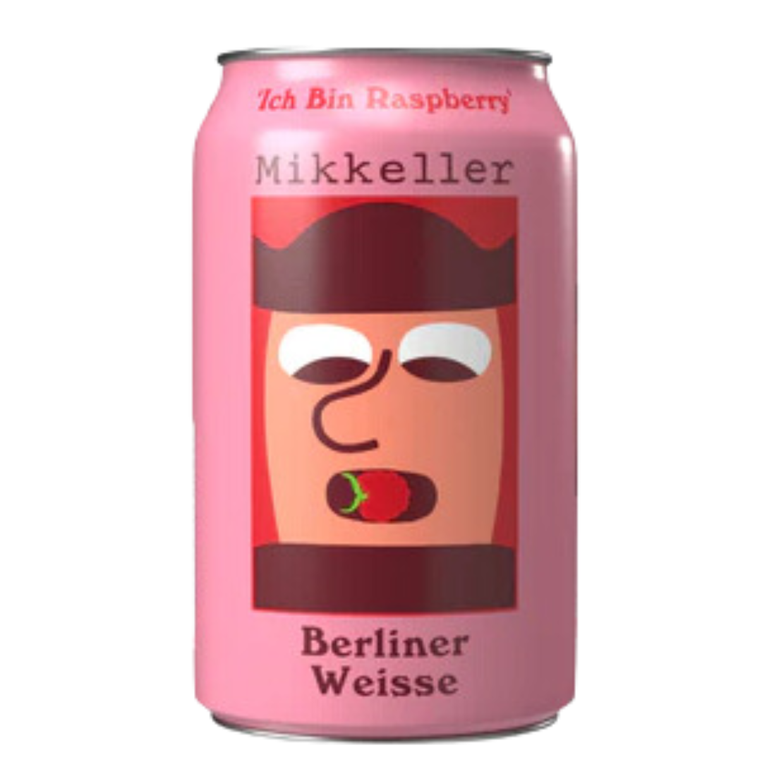 Mikkeller- Ich Bin Berliner Raspberry Berliner Weisse 3.7% ABV 330ml Can - Martins Off Licence